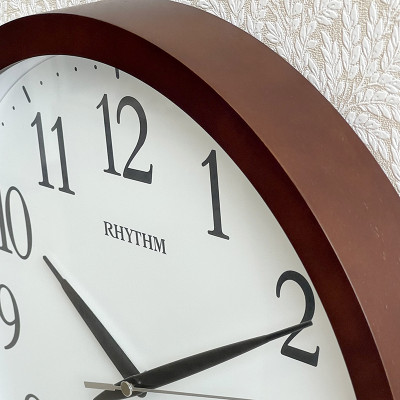 Đồng hồ Rhythm CFG903NR06 Kt 33.5 x 4.0cm, 1.45kg Vỏ gỗ, dùng PIN.