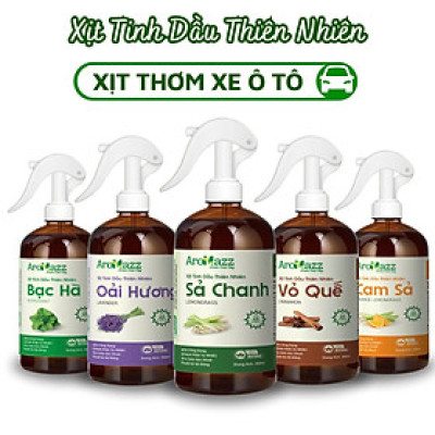 Xịt Tinh Dầu Khử Mùi ô tô Từ Tinh Dầu Thiên Nhiên Khử Mùi Thơm Xe Xua Đuổi Côn Trùng Nhiều Mùi Chai Lớn 300ml 