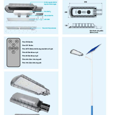Đèn năng lượng mặt trời SKI SKL120W