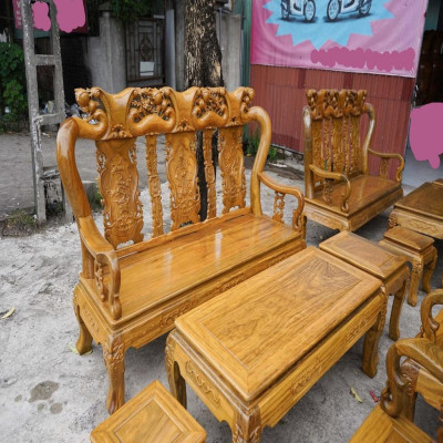 Bộ Bàn Ghế Minh Quốc Đào Gỗ Lim Xanh Nam Phi