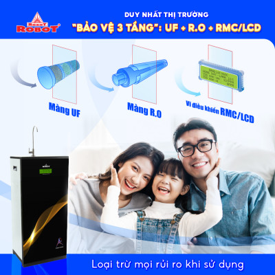 Máy Lọc Nước ROBOT Lọc R.O + UF Spring Pro 410G - UR - Hàng chính hãng