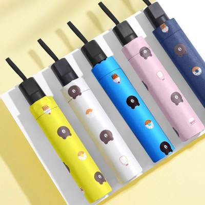 Dù Đi Mưa Gấp Gọn Hình Gấu 2 Lớp Chống Thấm Tốt - Hàng chính hãng