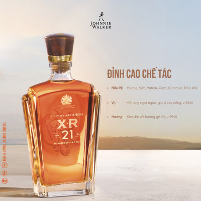 Rượu John Walker & Sons XR Aged 21YO Blended Scotch Whisky 40% 750ml [Kèm Hộp]