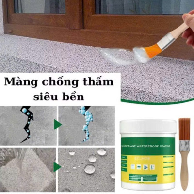 Hủ Keo quét chống thấm 500g trong suốt quét mọi bề mặt 