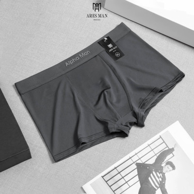  Quần boxer nam, quần lót nam thun lanh ALPHA MAN 3.0 kháng khuẩn co giãn 4 chiều thấm hút mồ hôi phong cách nam tính - ARES SHOP