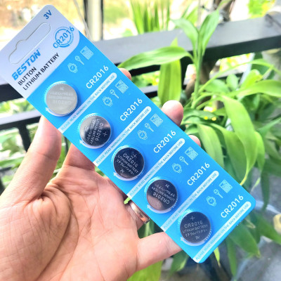 Pin nút Beston CR2032 CR2016 CR2025 CR1632 CR2450 - Vỉ 5 viên Pin 3V dùng cho điều khiển ô tô smarkey cmos