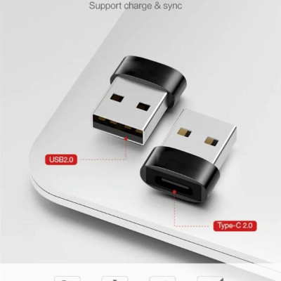 Ugreen UG50568US280TK Màu Đen Đầu chuyển đổi USB 2.0 dương sang TYPE C âm - HÀNG CHÍNH HÃNG