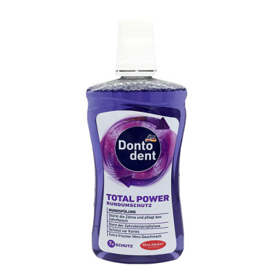 Nước súc miệng Dontodent Đức bảo vệ răng miệng, diệt khuẩn, hơi thở thơm mát 500ml