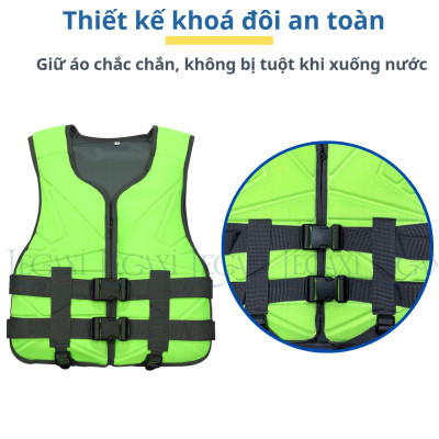Áo Phao Tập Bơi Cứu Sinh An Toàn Cho Người Lớn Và Trẻ Em Dùng Khi Tắm Biển Hồ Câu Cá Du Thuyền