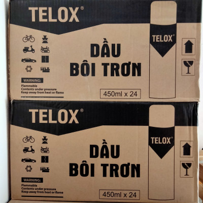 Thùng 24 Bình xịt vệ sinh khuôn mẫu trong công nghiệp Telox 505 450ml hàng chính hãng