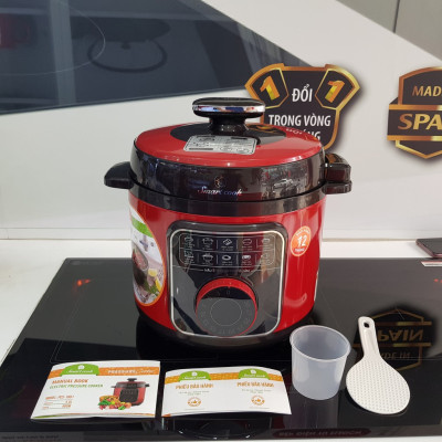 Nồi Áp Suất Điện 5 Lít Elmich Smart Cook Pressure Cooker PCS-1801 900W hàng chính hãng