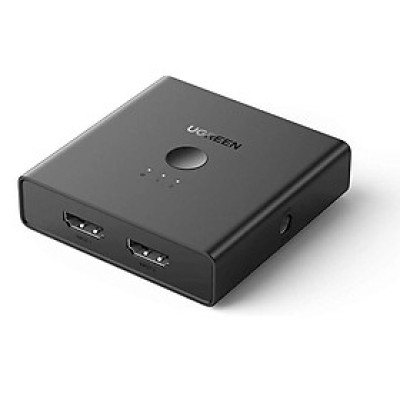 2 vào 2 ra bộ gộp tín hiệu HDMI 2.0 4K 60hz màu đen Ugreen 318GG70689CM Hàng chính hãng