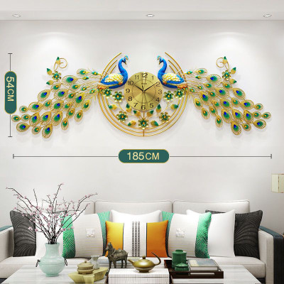 Đồng Hồ Treo Tường Con Chim Công Khổng Tước Kim Trôi A808 Nghệ Thuật Cao Cấp Shouse hiện đại quà tặng tân gia nhà mới