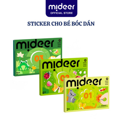 Sticker cho bé dán hình 3 cấp độ Mideer Let’s Play With Stikers
