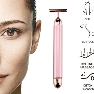 Bút Mát Xa Xóa Bọng Mắt Nâng Cơ Căng Da Mặt Chống Lão Hoá Tặng Kèm Pin AA Rung Mạnh Loại Xịn (Tặng Kèm 1 Móc Khoá) (Official Bilaha)