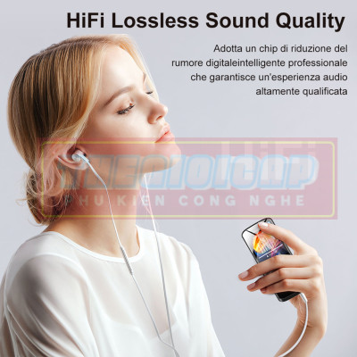 Máy Nghe Nhạc MP3 Màn Hình 1.8 inch Bluetooth RUIZU D50 Bộ Nhớ Trong 16GB - Hàng Nhập Khẩu