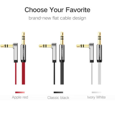 Ugreen UG10598AV119TK 1.5M màu Đen Cáp âm thanh 2 đầu 3.5mm dương đầu vuông góc mạ vàng - HÀNG CHÍNH HÃNG