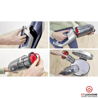 Máy hút bụi cầm tay Bosch serie 4 BCH3K2851 2in1 màu xanh 0.4L - Hàng chính hãng