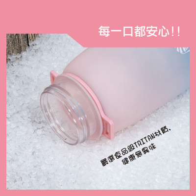 KU.KU Duckbill Bình nước nhựa tritan cao cấp cho bé có dây đeo 550ml và 700ml ku5619 ku5620