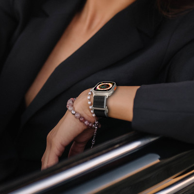 Dây Nylon USA Loop cho Apple Watch Series 4/5/6/7/8/9/SE/10 & Apple Watch Ultra 1/2 Size 40/41/42mm & 44/45/46/49mm - Hàng Chính Hãng