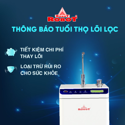 Máy Lọc Nước R.O Hydrogen Kiềm Nóng Thông Ninh ROBOT HydroMega Plus-9 - Hàng Chính Hãng