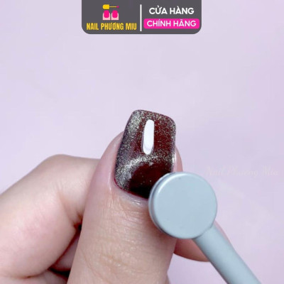 Nam Châm Tạo Mắt Mèo cây 2 Đầu Vuông Tròn Cat Eyes 8cm Làm Nail, Lực Hút Mạnh, Tạo Hiệu Ứng 3D Cho Móng Kết Hợp Với Sơn Gel Nữ Women