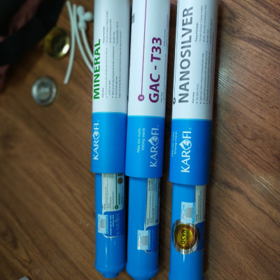 Combo 8 lõi lọc nước dành cho máy lọc Karofi 8 cấp ( Lõi 123+RO+Nanosilver+Mineral+Gac T33+Far Infrared) - Hàng chính hãng