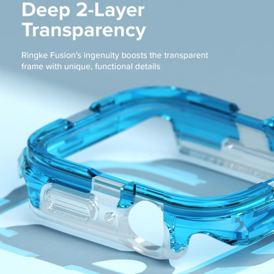 Ốp dành cho Apple Watch 9/8/7 45mm RINGKE Fusion Bumper - Hàng Chính Hãng