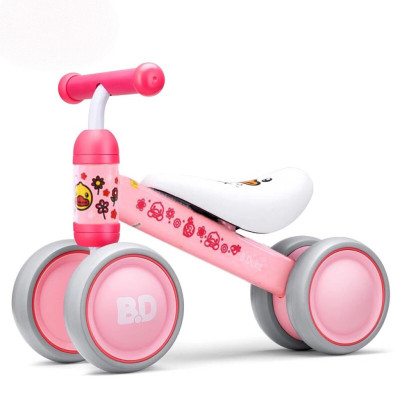 Xe chòi chân bốn bánh thăng bằng cho bé khung thép cao cấp (màu ngẫu nhiên)