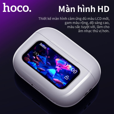 Tai nghe Bluetooth V5.4 Ho.co EW72 Chống ồn, Âm thanh sống động, màn hình LED hiển thị cảm ứng đa chức năng - Hàng chính hãng