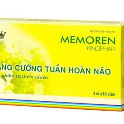 ￼Bổ não memoren Kingphar -( Hộp 30 viên )- Tăng Cường Tuần Hoàn Não,Hoạt Huyết Dưỡng Não