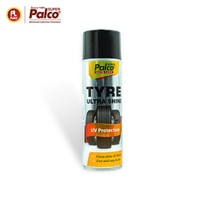 Dung dịch phục hồi lốp xe đen bóng, chống tia UV PALCO Tyre Ultra Shine - Chai xịt 400ml - Nhập khẩu Ấn Độ