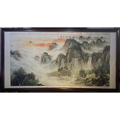 Tranh non nước hữu tình ( Tranh thủy mặc đen trắng )