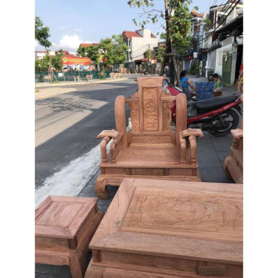 Bộ bàn ghế tần thủy hoàng - Đồ Gỗ Bình Long 0388639288