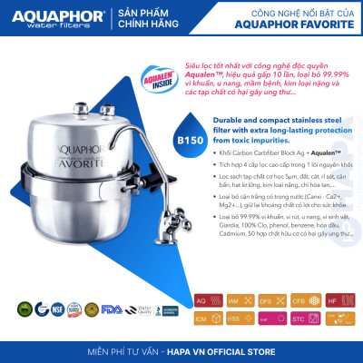 Máy Lọc Nước Aquaphor FAVORITE Công Nghệ NANO Aqualen - Hàng Chính Hãng, Nhập Khẩu Châu Âu