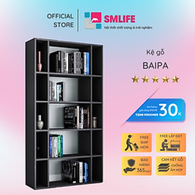 Giá sách đơn giản từ gỗ MDF SMLIFE Baipa