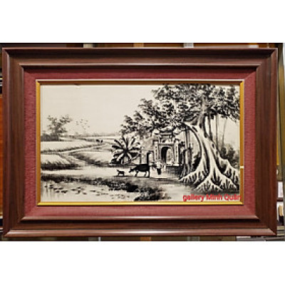 TRANH SỨ - PHONG CẢNH ĐỒNG QUÊ