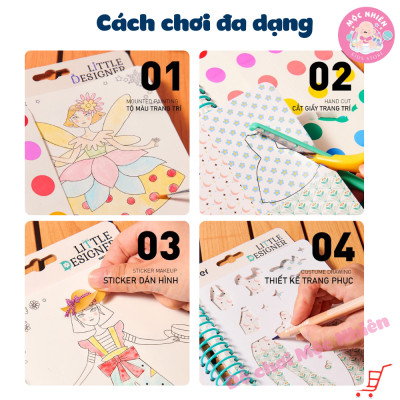 Đồ chơi Thiết Kế Thời Trang và Tô Màu Nước Công Chúa - Mideer Little Designer