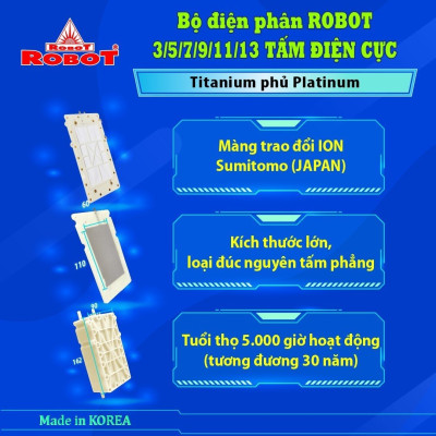 Máy Lọc Nước Điện Giải Ion Kiềm ROBOT UHC 4711 Chức Năng Nóng Lạnh - Hàng Chính Hãng