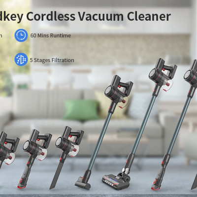 Máy Hút Bụi Không Dây Xiaomi Redkey P9 Công Nghệ Giảm Ồn 5 Cấp Lực Hút 30.000 Pa Công Suất 350 W - Hàng Chính Hãng