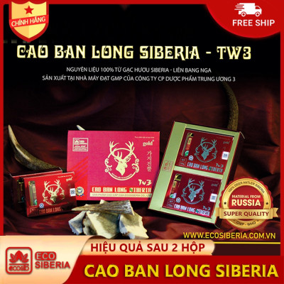 1.	Cao ban long "Chính Hãng ECOSIBERI" – Cung cấp canxi tự nhiên, Giúp chống loãng xương - Mạnh gân cơ - Tăng hoạt dịch khớp, Chuẩn GMP Bộ Y Tế