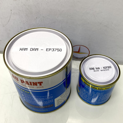 Sơn epoxy Hải Âu màu xám đậm EP750 1L/Bộ