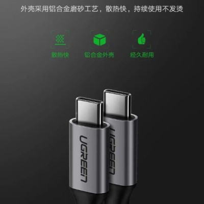 Ugreen UG50751US161TK 1.5M màu xám Dây USB Type-C - HÀNG CHÍNH HÃNG