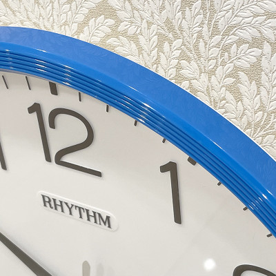 Đồng hồ treo tường Nhật Bản Rhythm CMG494NR04 , Kt 36.0 x 4.4cm, 855g Vỏ nhựa. dùng PIN