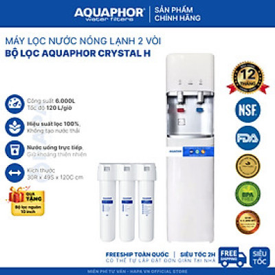 Máy Lọc Nước Nóng Lạnh AQUAPHOR CRYSTAL H Bộ Lọc Nhập Khẩu Châu Âu - Hàng Chính Hãng