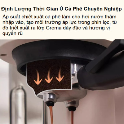 Máy Pha Cà Phê 3-trong-1 HiBREW H14 Espresso-Cappuccino-Latte Kết Hợp Máy Xay Cafe 15 Chế Độ, 1270W - Hàng Nhập Khẩu, Bảo Hành 12 Tháng