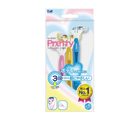 Dao cạo lông cao cấp Nhật Pretty Body bộ 3 chiếc