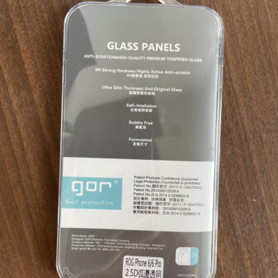 Bộ 2 Kính cường lực GOR cho Asus ROG Phone 6/6 Pro  trong suốt 2.5D ( 2 miếng) Hàng nhập khẩu
