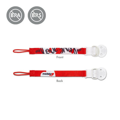 Medela Dây kẹp giữ núm ti ngậm bằng nhựa, Mới 100%,Thiết kế đa năng phù hợp với hầu hết các loại ty ngậm, Không chứa BPA