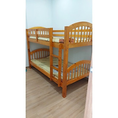 Giường tầng gỗ Juno Sofa 1m/1m và 02 nệm cao su chính hãng 1m x 2m x dày 10 cm